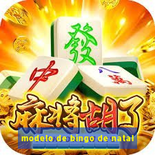 modelo de bingo de natal